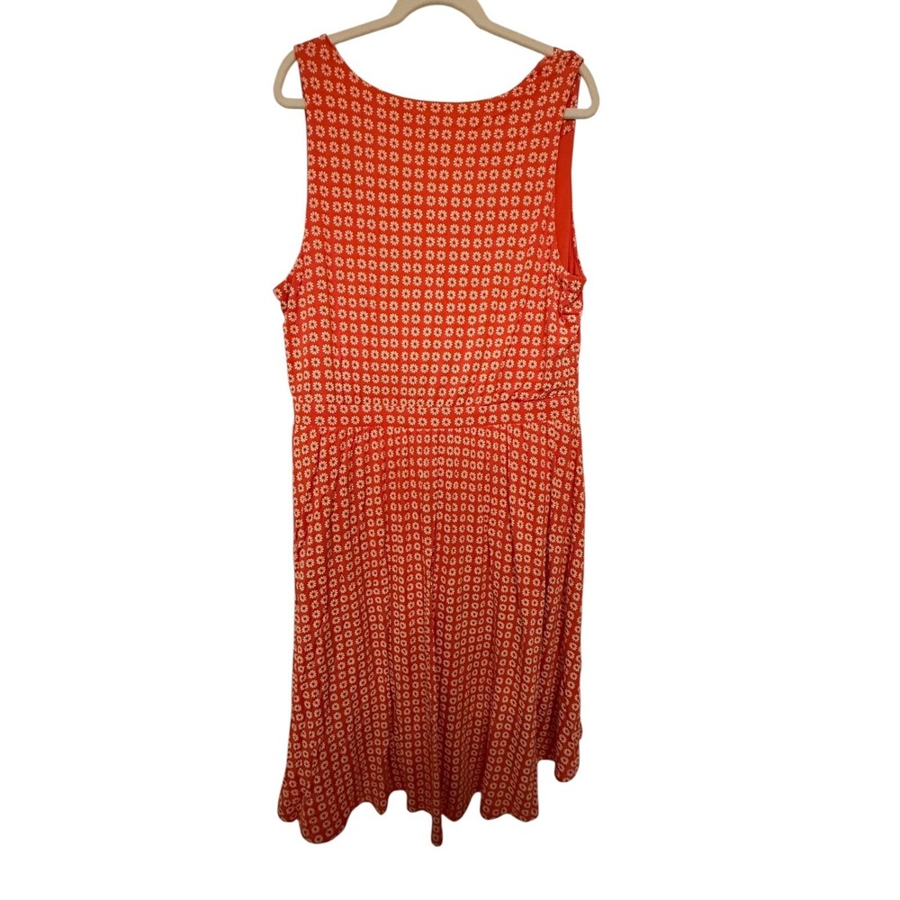 Anthropologie Brianne Womens 2X Dress Orange Sleeveless Boho Chic, Cottagecore - Picture 4 of 8